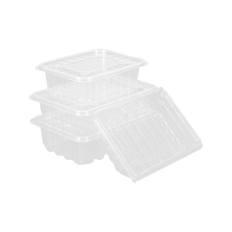 Jednorazová plne priehľadná krabica na balenie ovocia