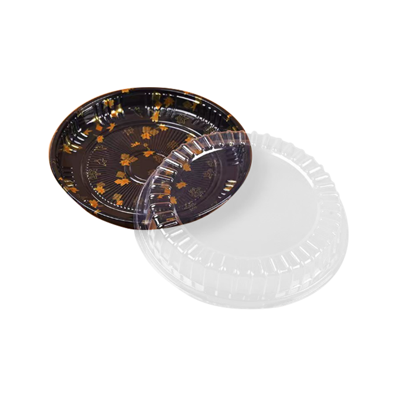 Jednorazový podnos na sushi s priehľadným krytom